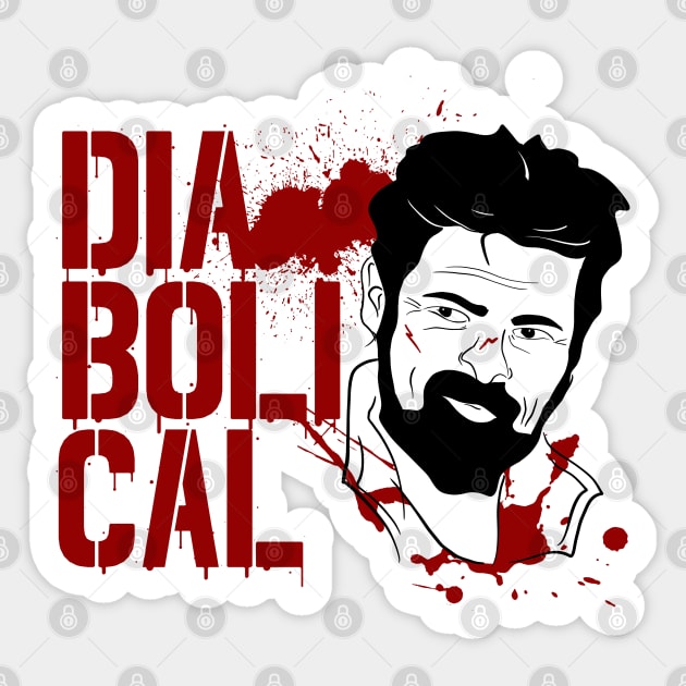 di·a·bol·i·cal Sticker by Xanaduriffic